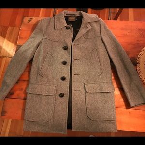 Pendleton Vintage Grey Wool Coat - Size 38